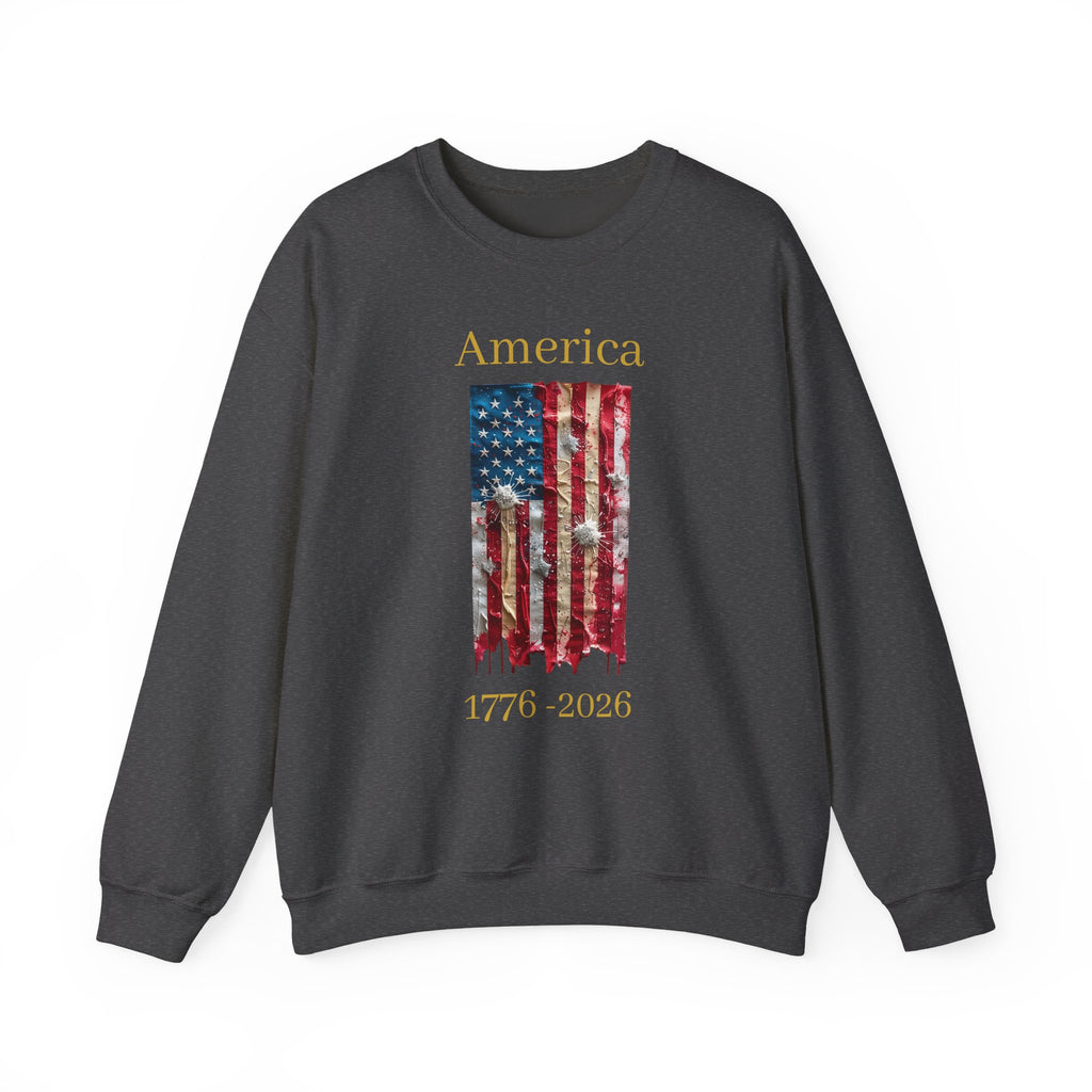 America 1776-2026 Flag Crewneck Sweatshirt