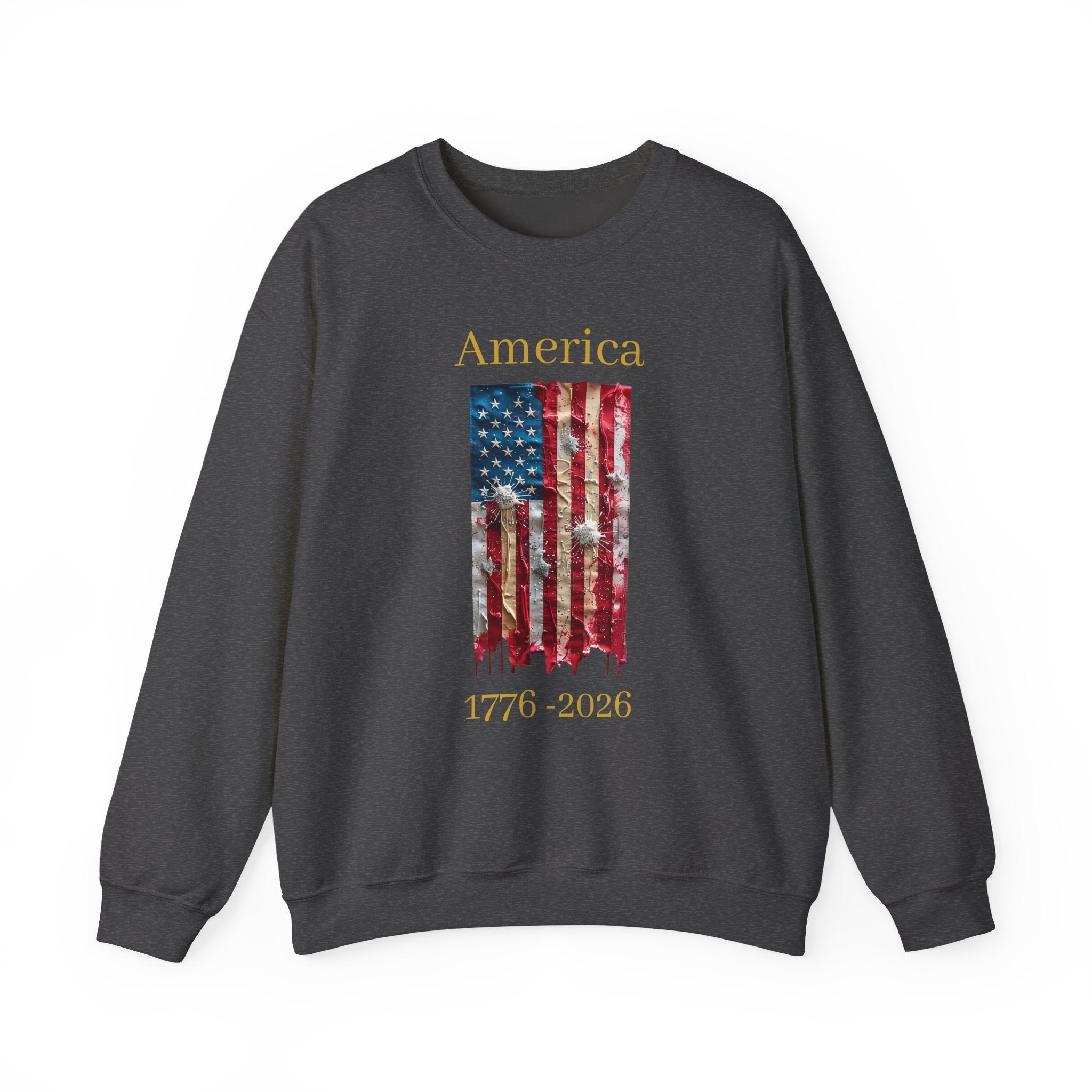 America 1776-2026 Flag Crewneck Sweatshirt