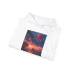 Romantic Sunset Hoodie with Hot Air Balloon, Unisex Sweatshirt for Valentines Day, Valentine's Day T-Shirts, Personalized Valentine's Gifts - 250 USA Celebration