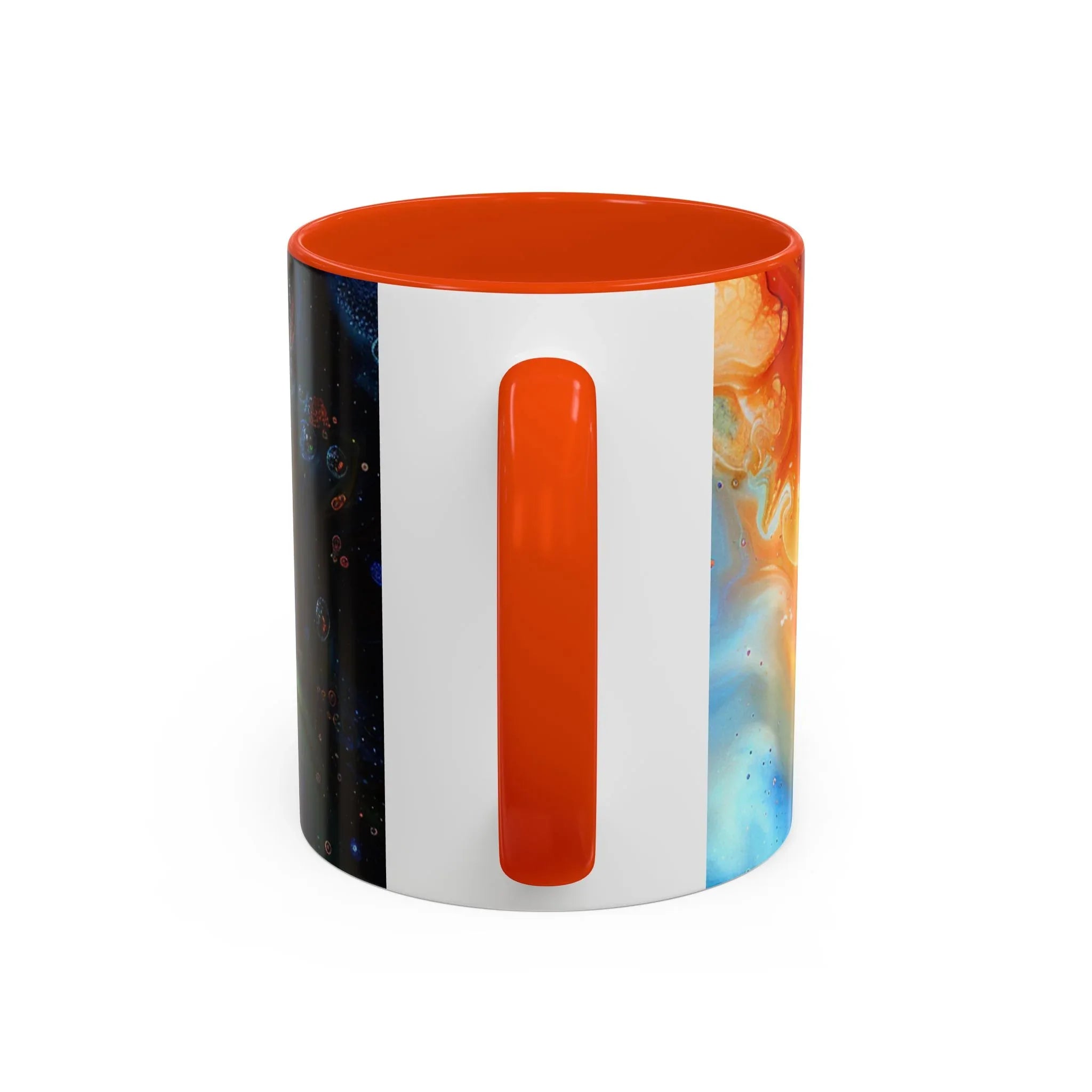 Colorful Mugs (11oz, 15oz) Intense abstract oil splat- coffee cup - 250 USA Celebration