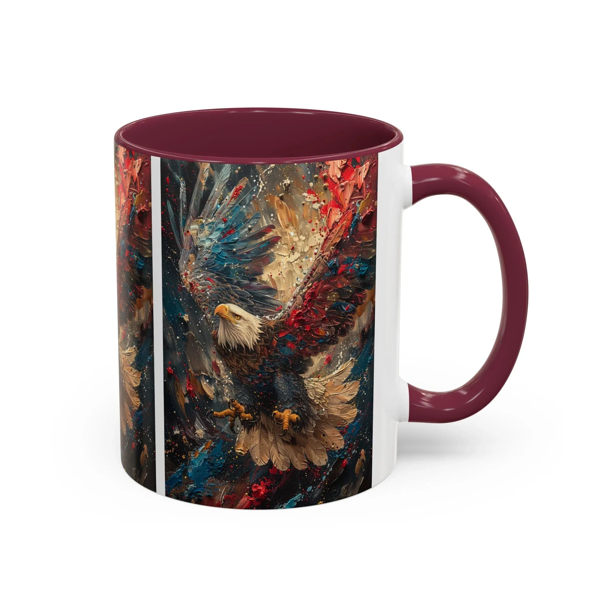Colorful Mugs (11oz, 15oz) Patriotic Eagle Coffee Mug, American Eagle Coffee Cup - 250 USA Celebration