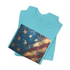 Patriotic Short Sleeve Tee, Unisex Casual Wear, Fourth of July Shirt, Independence Day Gift, Amercan Flag T-Shirt - 250 USA Celebration