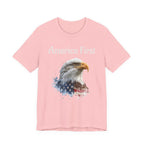 America First Eagle T-Shirt – Patriotic Bald Eagle Tee