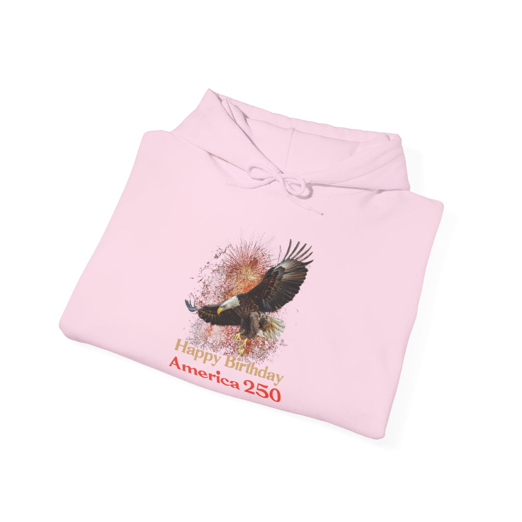 Liberty Eagle America 250 Hoodie | American Flag Watercolor