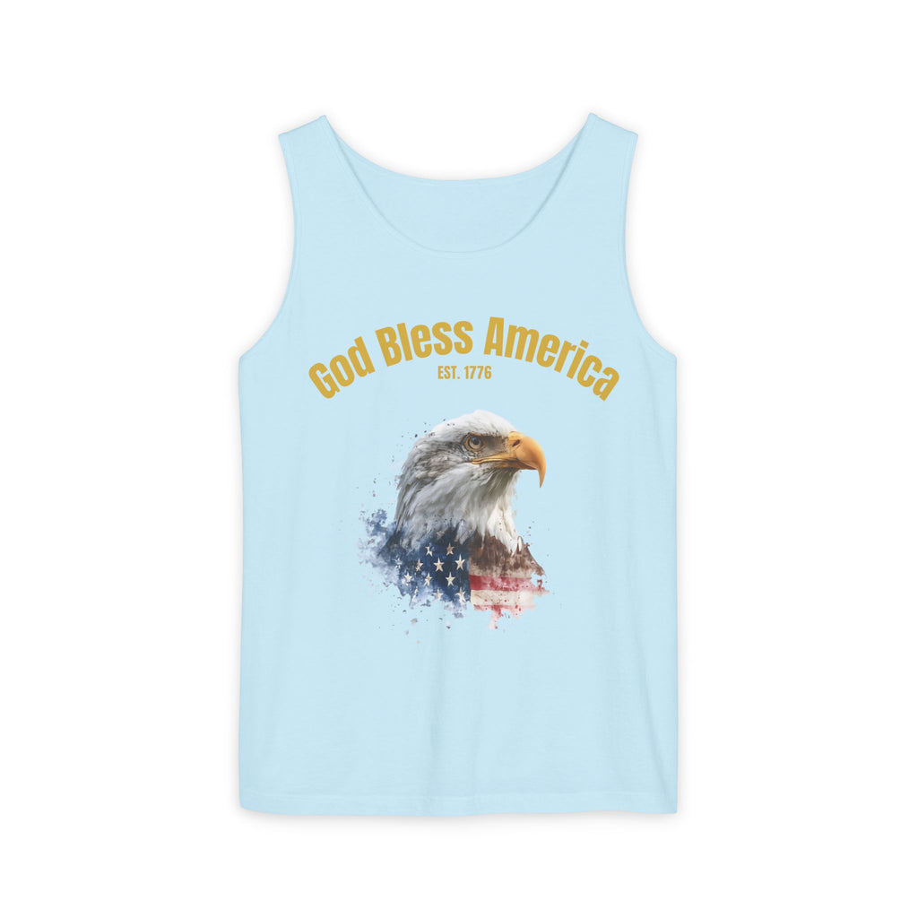 America 250 Tank Top | Official 250th Anniversary Edition American Bald Eagle watercolor flag Tank Top | Patriotic Eagle design