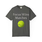 Focus Wins Matches Tennis Ball T-shirt | Tennis Graphic Tee - 250 USA Celebration