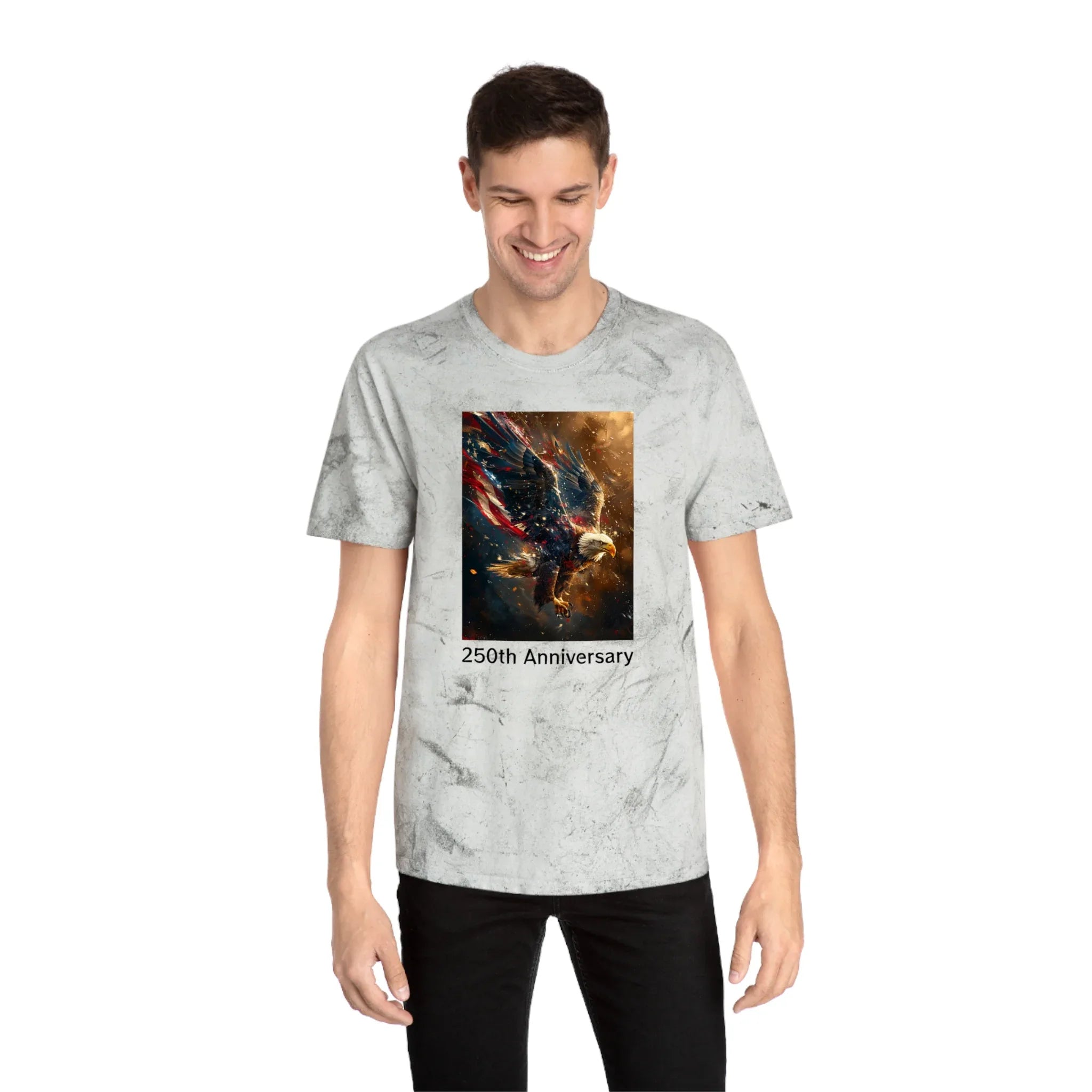 Unisex Color Blast T-Shirt - 250 USA Celebration