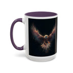Fiery Flying Eagle Mug | Accent Coffee Mug 11oz 15oz - 250 USA Celebration