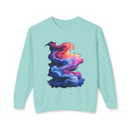 Hyper Bloom Abstract Fracture: Psychedelic tee with shattering florals in electric turquoise & magenta flares. Unisex trippy festival flair! - 250 USA Celebration