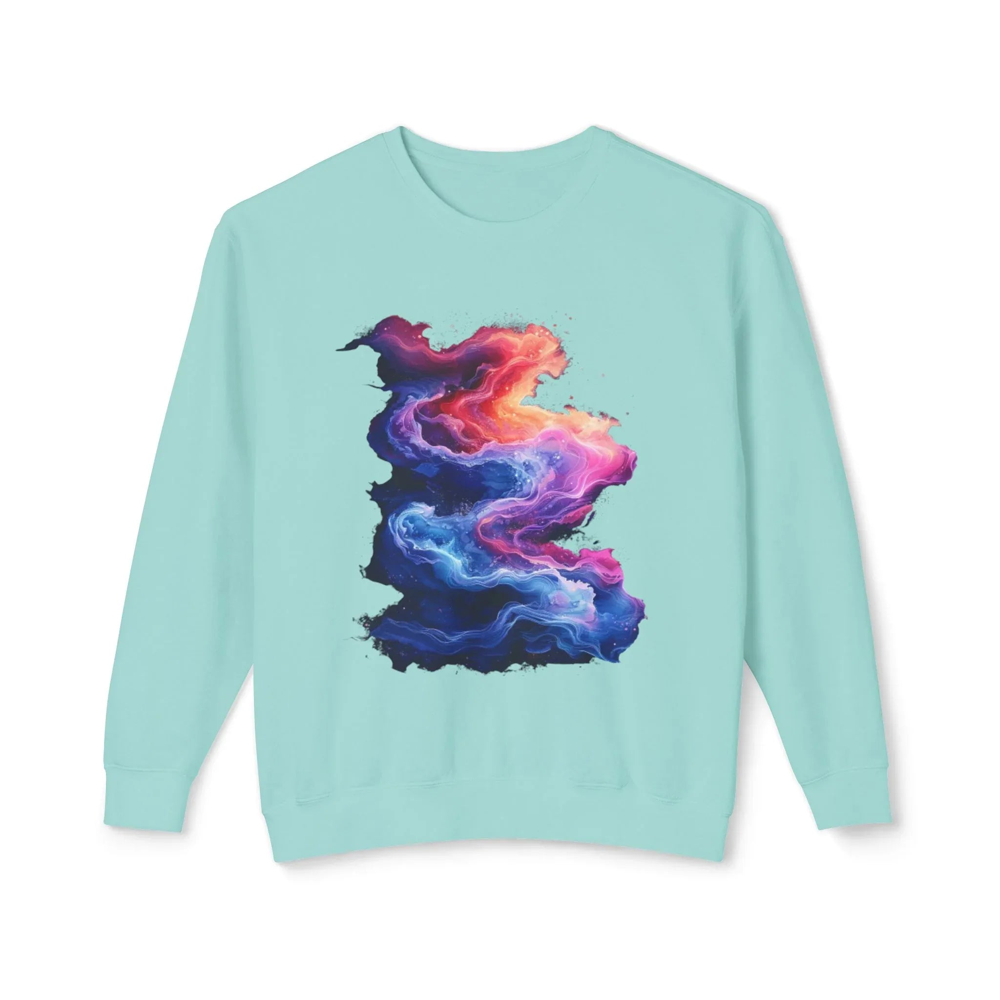 Hyper Bloom Abstract Fracture: Psychedelic tee with shattering florals in electric turquoise & magenta flares. Unisex trippy festival flair! - 250 USA Celebration