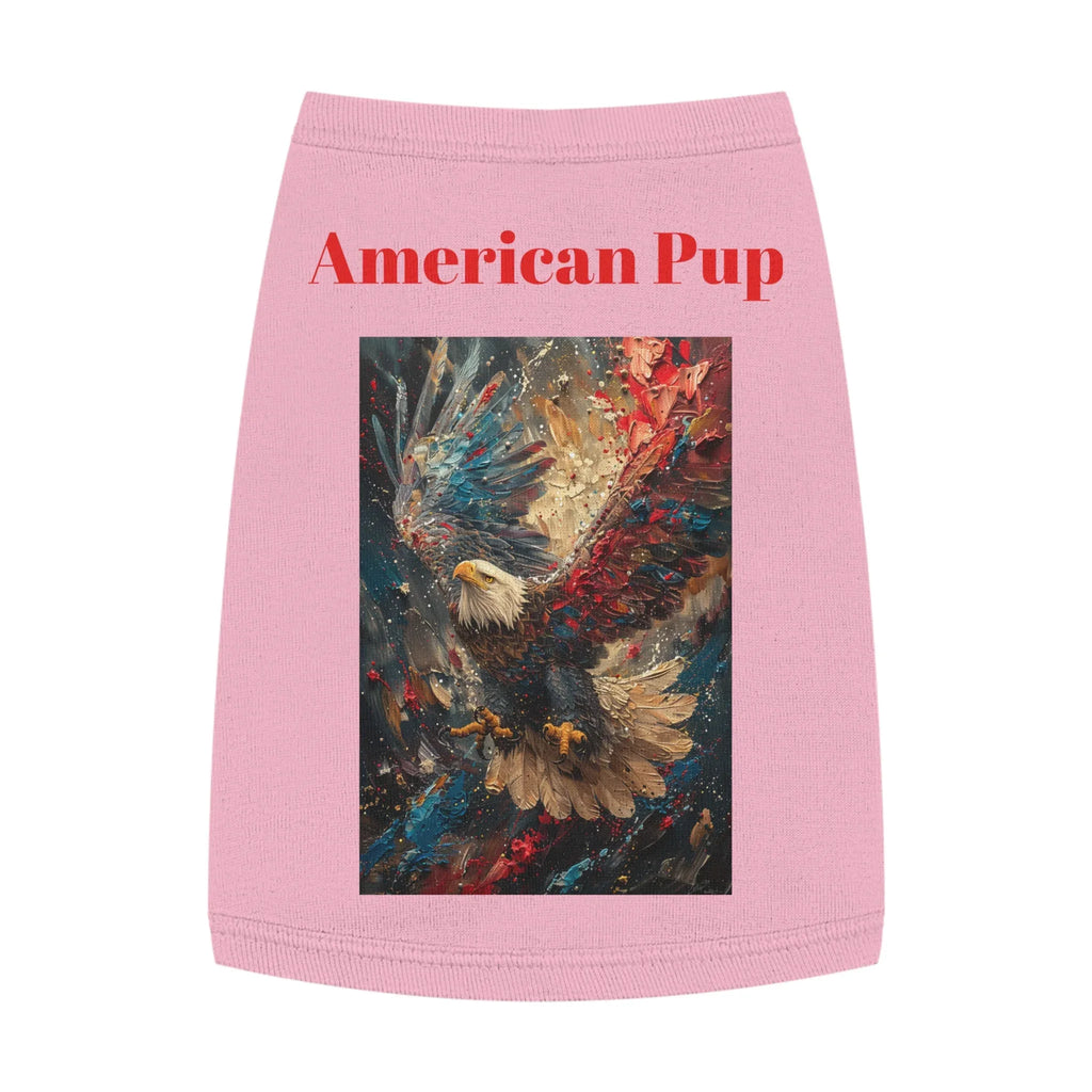 Patriotic Pup Pet Tank Top | American Eagle Art, Red White Blue - 250 USA Celebration