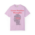 Grow Positive Thoughts T-shirt | Positive Word Cloud Mental Health Tee - 250 USA Celebration