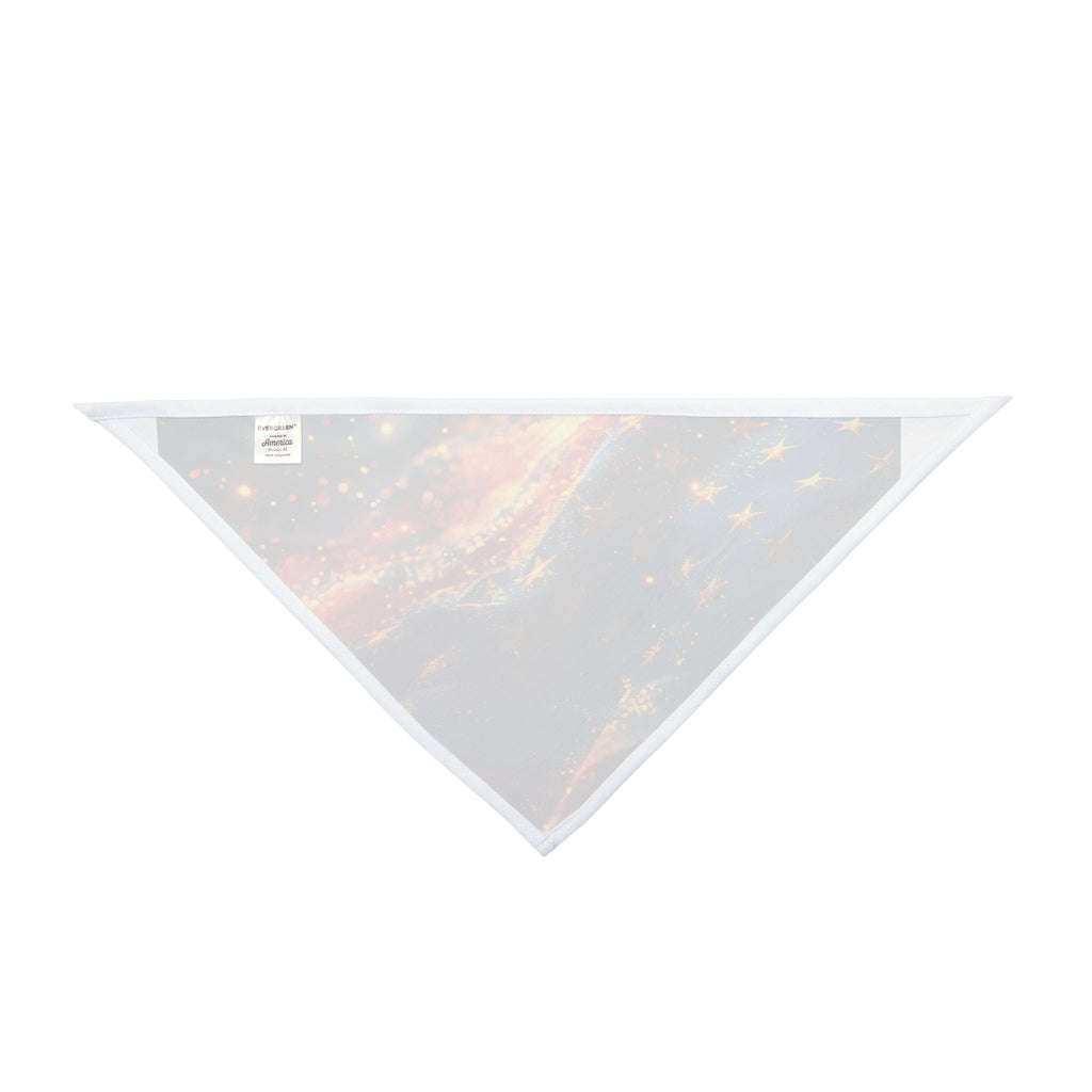 American Flag Fireworks Pet Bandana