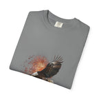 Eagle Illustration Happy Birthday America 250 T-Shirt | Patriotic Bald Eagle Tee - 250 USA Celebration
