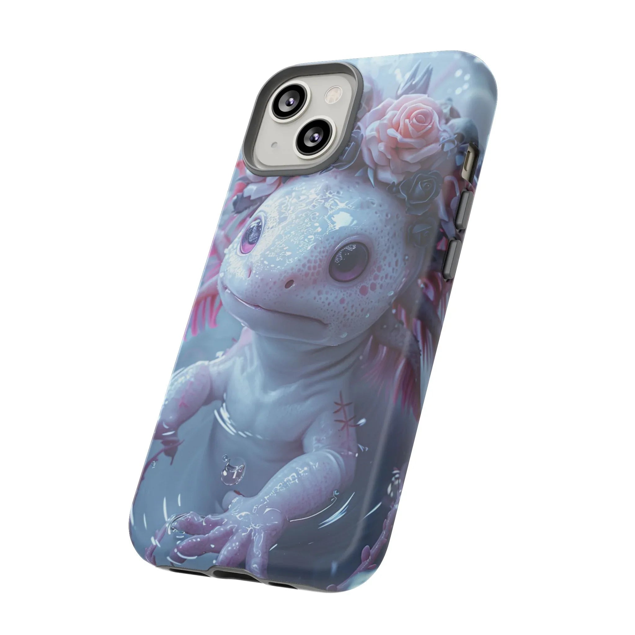 Goth Axolotls Tough Cases | Cute Creepy Axolotl Phone Case, Gloomycore Aesthetic - 250 USA Celebration