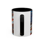 Patriotic American Flag Accent Coffee Mug (11/15oz)