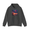 Romantic Sunset Hoodie with Hot Air Balloon, Unisex Sweatshirt for Valentines Day, Valentine's Day T-Shirts, Personalized Valentine's Gifts - 250 USA Celebration