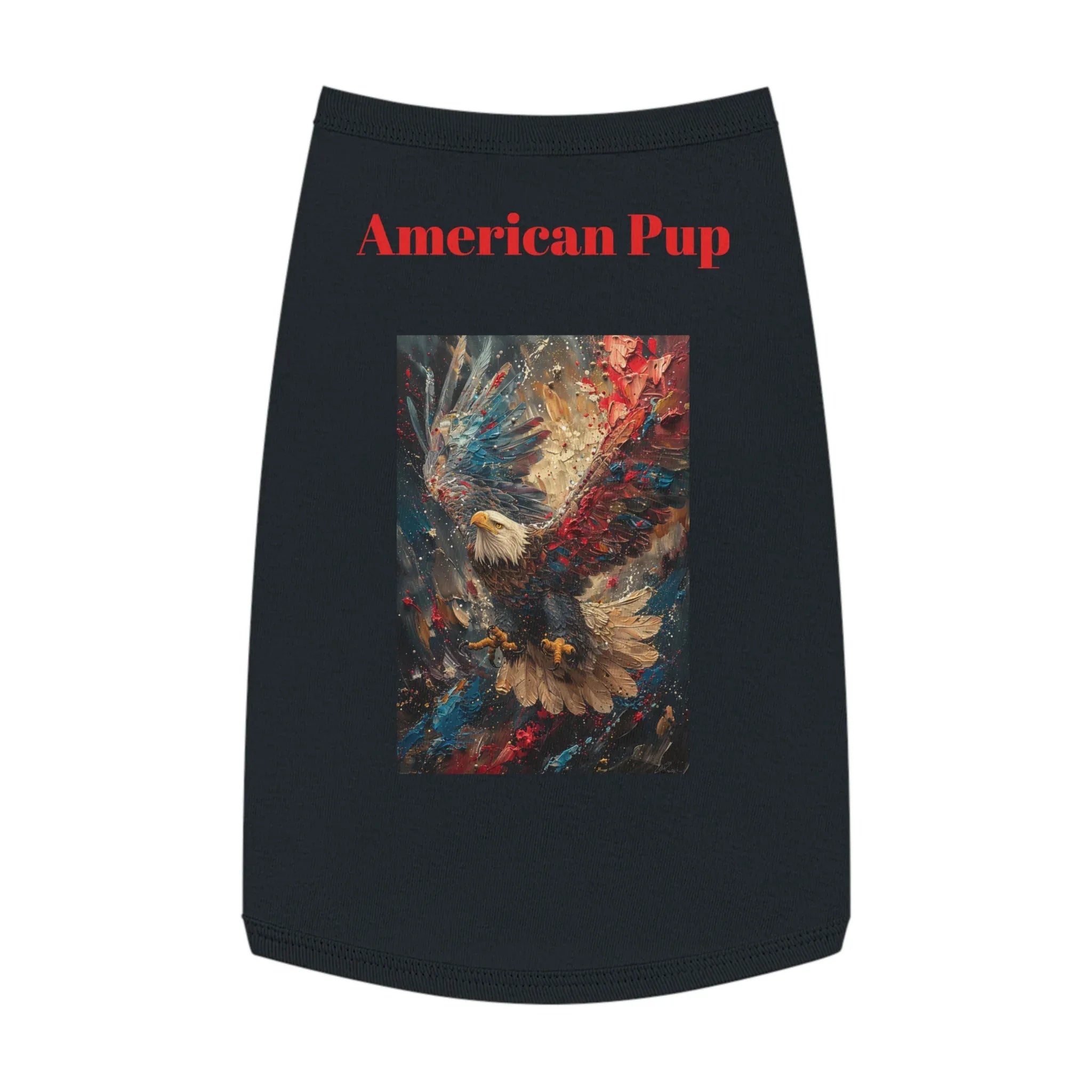 Patriotic Pup Pet Tank Top | American Eagle Art, Red White Blue - 250 USA Celebration