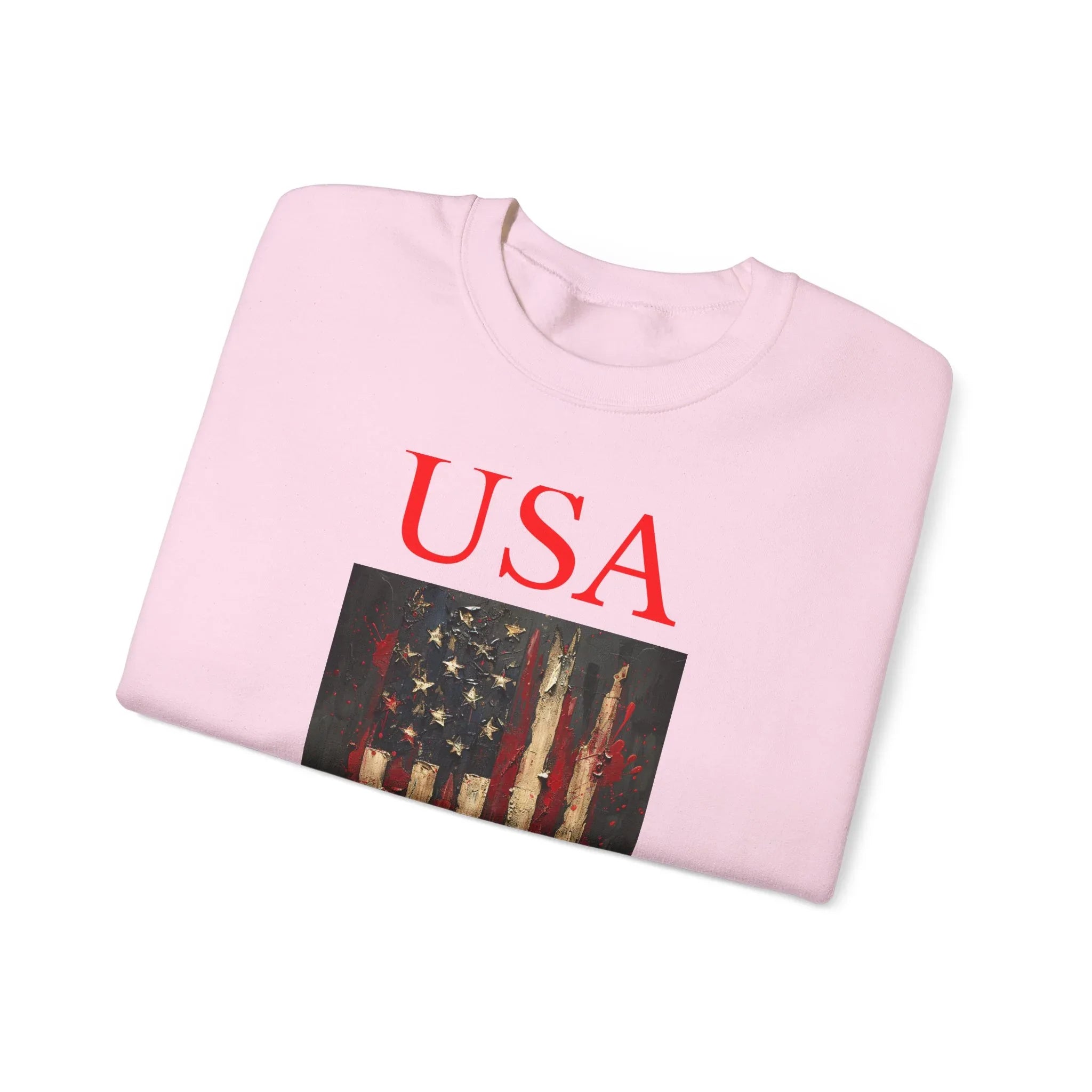 Patriotic Eagle Sweatshirt, USA Flag Crewneck, Unisex Casual Wear, Independence Day Outfit, All-American Style, Gifts for Veterans - 250 USA Celebration