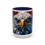 Patriotic Eagle Coffee Mug - Bold American Bald Eagle Art (11/15oz)