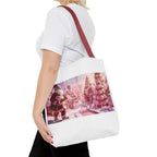 Santa Claus Holiday Tote Bag, AOP Printing, Christmas Gift Bag, Festive Shopping Tote, Fun Winter Accessories, Unique Holiday Item - 250 USA Celebration