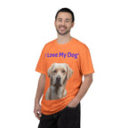 I Love My Dog Labrador Portrait T-shirt | Dog Lover Tee - 250 USA Celebration