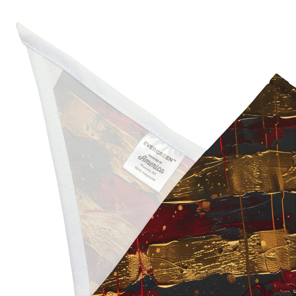 Patriotic Pet Bandana - "Liberty's Best Friend" American Flag Dog Scarf