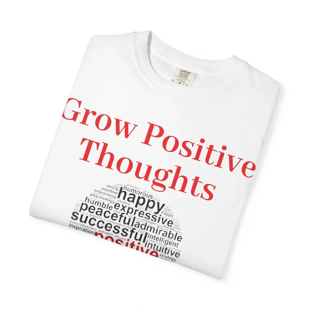 Grow Positive Thoughts T-shirt | Positive Word Cloud Mental Health Tee - 250 USA Celebration