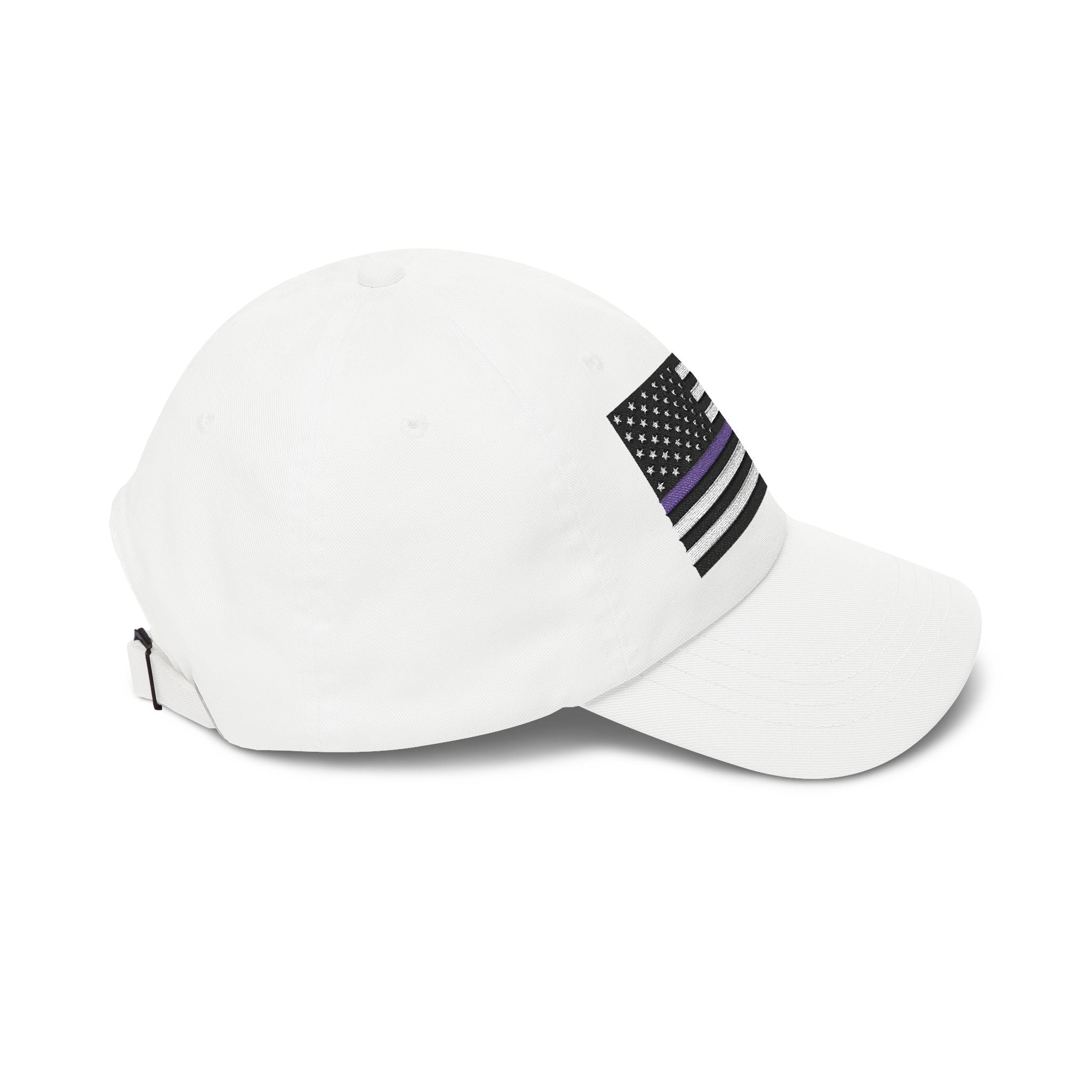 Thin Purple Line American Flag Dad Cap