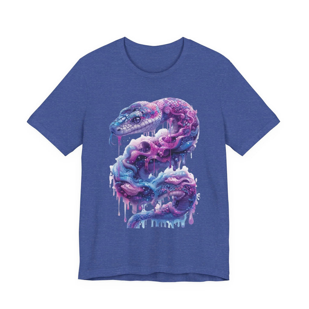 Psychedelic Rainbow Ouroboros Tee | Galaxy Fractal Mushroom Snake - 250 USA Celebration