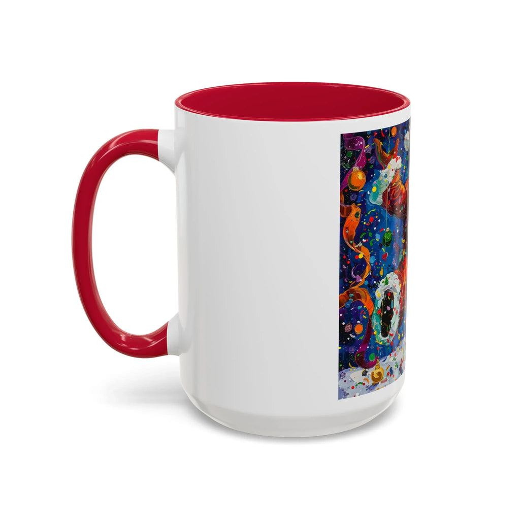 Colorful Mugs (11oz, 15oz) Santa Claus Coffee Cup, Santa Claus Coffee Mug - 250 USA Celebration