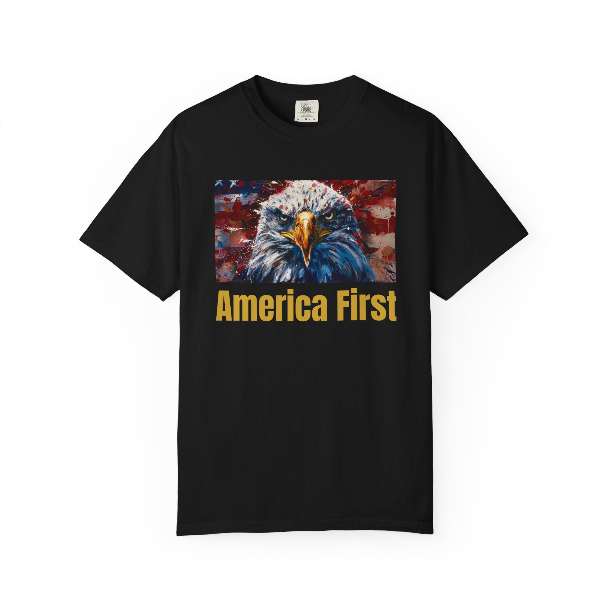 T-Shirt — 'America First' Bald Eagle Patriotic Tee