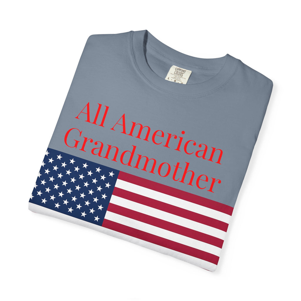 All American Grandmother T-Shirt — Patriotic Flag Tee for Moms & Grandmas