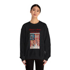 Patriotic Vintage Crewneck Sweatshirt, USA Flag Design, Unisex Sweatshirt, Cozy Apparel for Independence Day, Gift for Veterans