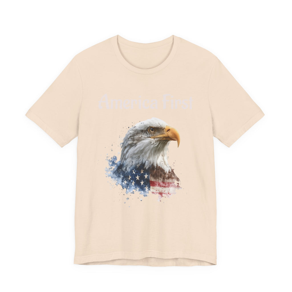 America First Eagle T-Shirt – Patriotic Bald Eagle Tee