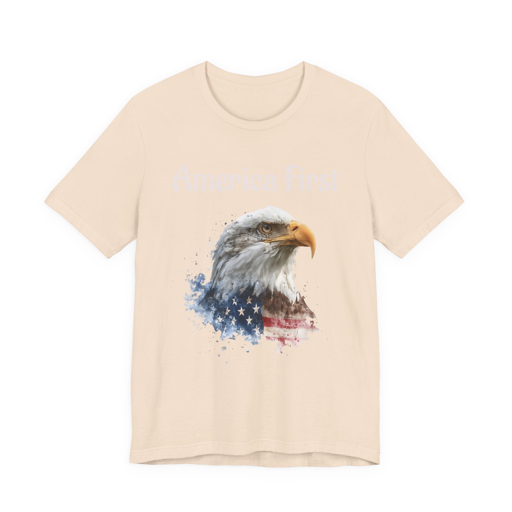 America First Eagle T-Shirt – Patriotic Bald Eagle Tee