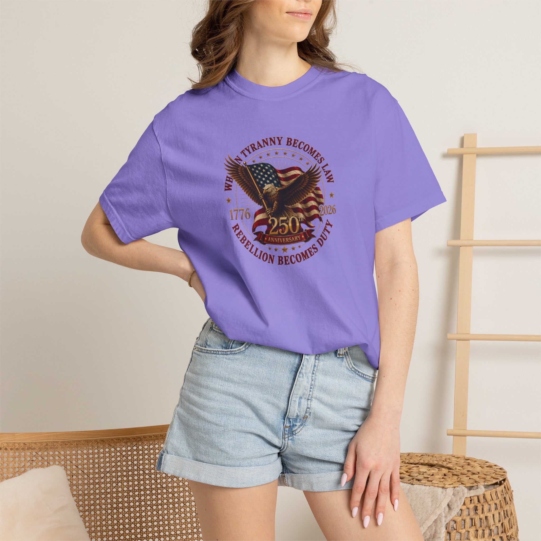 Official 250th USA Tyranny Becomes Law Patriotic Tee