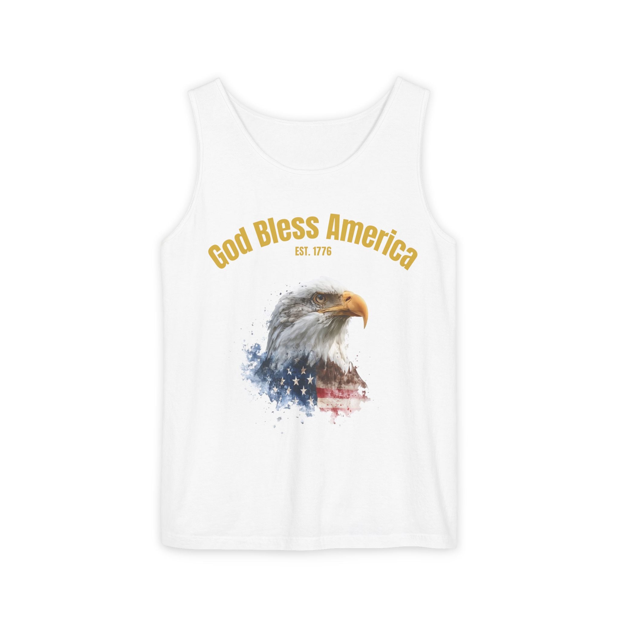 America 250 Tank Top | Official 250th Anniversary Edition American Bald Eagle watercolor flag Tank Top | Patriotic Eagle design