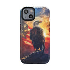 Patriotic Eagle Magnetic Phone Case, Tough Phone Covers, Americana Gifts, Unique Cell Phone Case, Fourth of July, Veterans Day - 250 USA Celebration