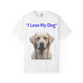 I Love My Dog Labrador Portrait T-shirt | Dog Lover Tee - 250 USA Celebration