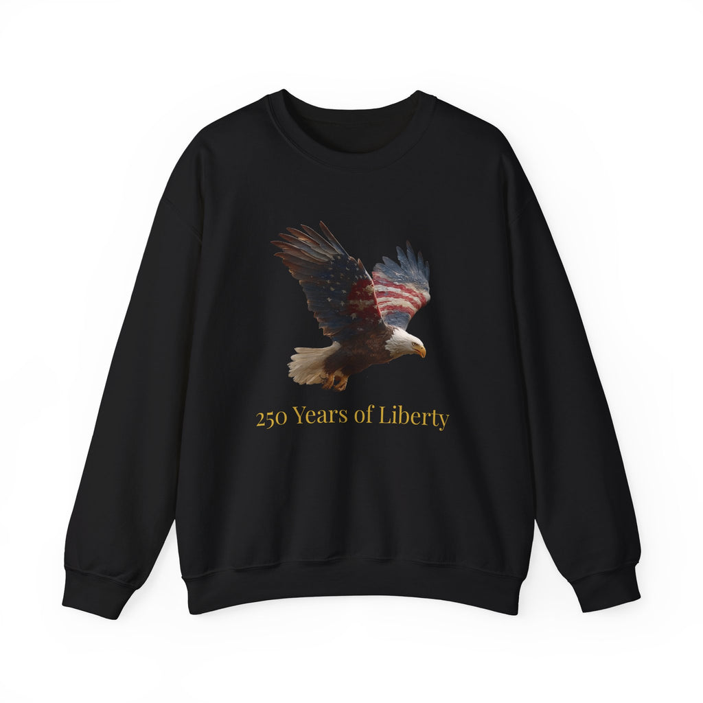 America 250 American Eagle Flag  | Official 250th Anniversary Edition - American Flag Bald Eagle Sweatshirt | Patriotic Eagle Crewneck