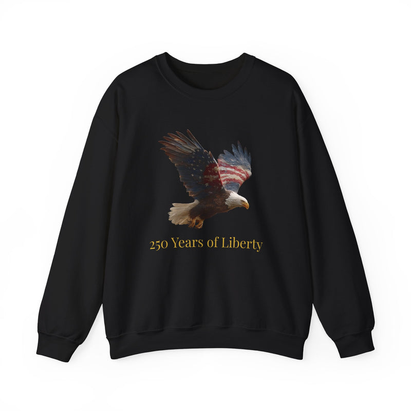 America 250 American Eagle Flag  | Official 250th Anniversary Edition - American Flag Bald Eagle Sweatshirt | Patriotic Eagle Crewneck