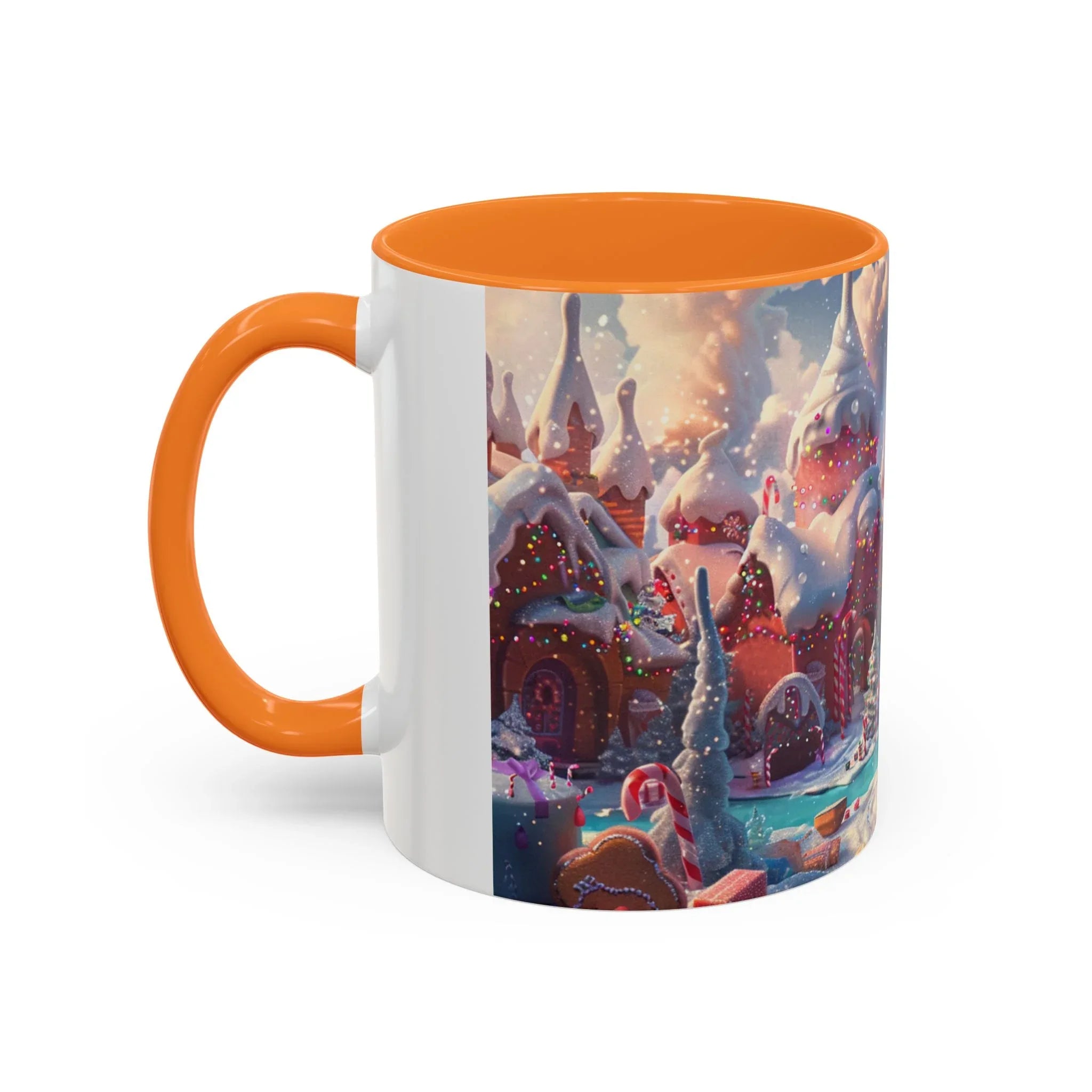 Festive Santa in Candy Wonderland mug | Holiday Christmas ceramic mug - 250 USA Celebration