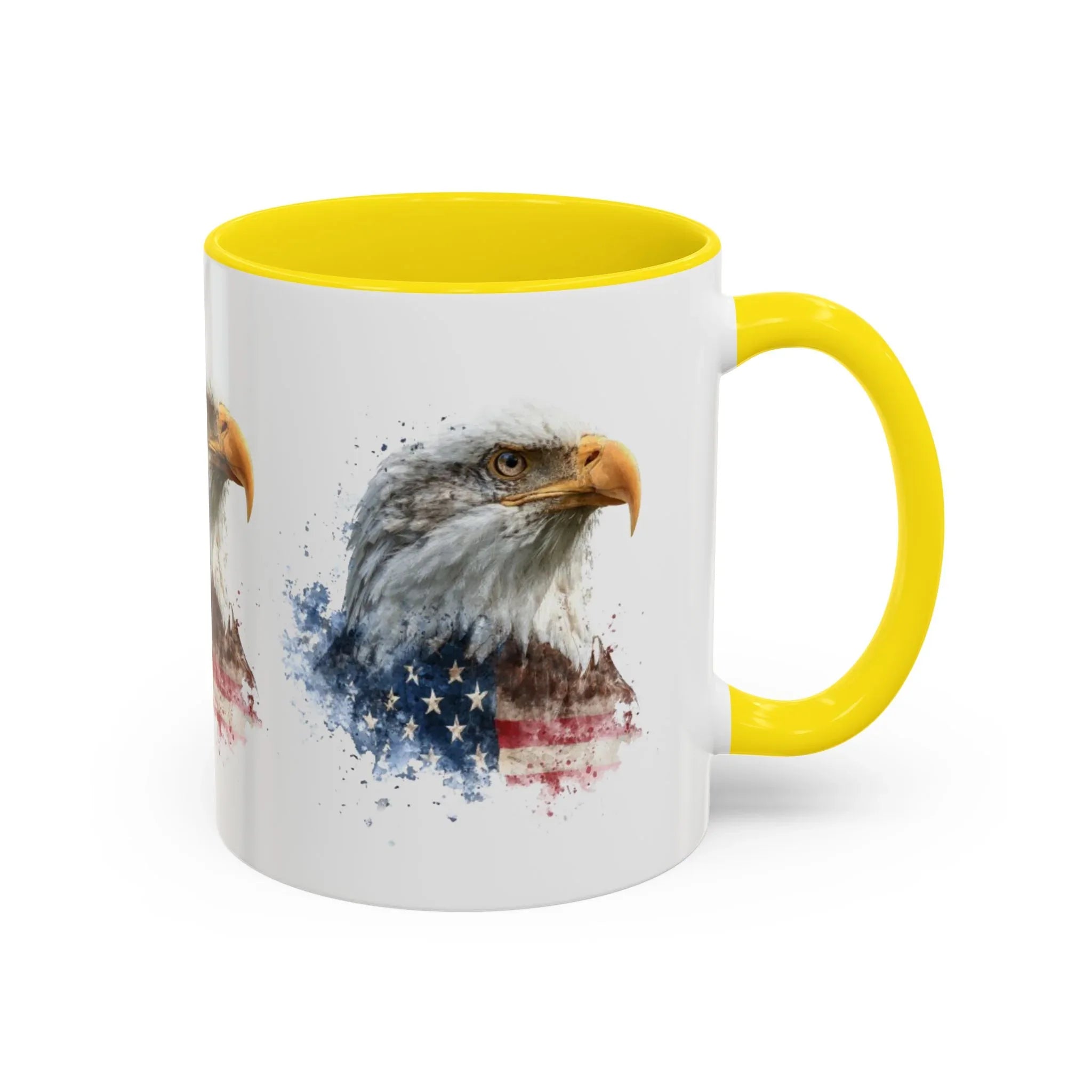 American Flag Bald Eagle Mug | Accent Coffee Mug - 250 USA Celebration