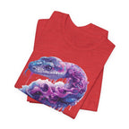 Psychedelic Rainbow Ouroboros Tee | Galaxy Fractal Mushroom Snake - 250 USA Celebration