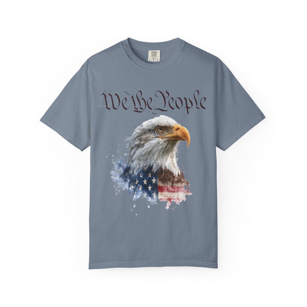 The Guardian of 1776 – Premium 250th Anniversary Portrait Tee - We the People Eagle T‑Shirt — Patriotic American Flag Tee
