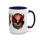 Red Eagle Emblem Accent Coffee Mug | Patriotic Eagle Design - 250 USA Celebration