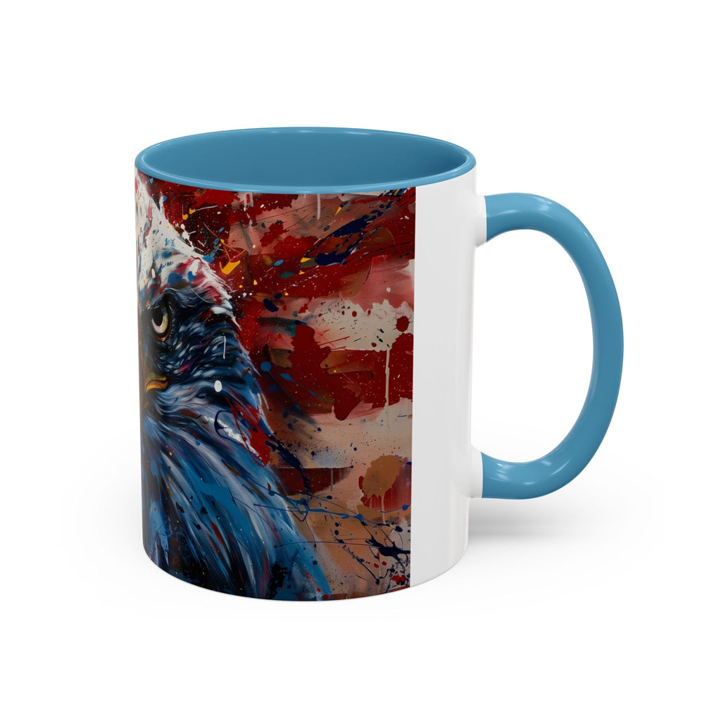 Patriotic Eagle Coffee Mug - Bold American Bald Eagle Art (11/15oz)