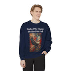 United We Stand Sweatshirt | Unisex Garment-Dyed Crewneck | Eagle Design | Cozy Fashion | Perfect for Casual Wear, Gift for Him or [...] - 250 USA Celebration