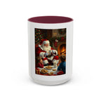 Christmas Santa Mug, Holiday Coffee Mug, Festive Drinkware, Cute Santa Cup, Winter Decor, Gift for Kids - 250 USA Celebration